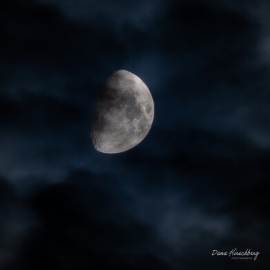 Sacramento, California, 2026 Moon Clouds, Study 1 - Sacramento, California, 2026