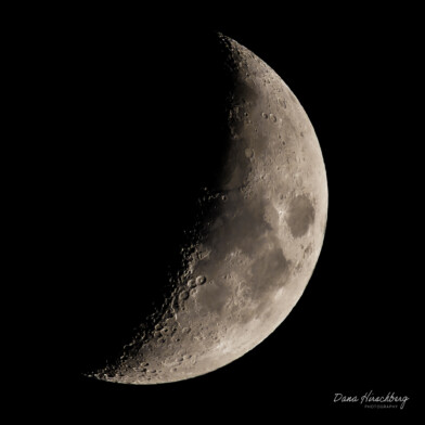 Waxing Crescent Moon - Sacramento, California, 2026